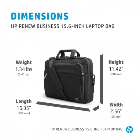 HP Renew Business - Notebook carrying shoulder bag - 15.6" - for EliteBook 64X G9, 65X G9; Fortis 14 G10; Pro x360; ProBook 45X G9; ZBook Power G9 - 13