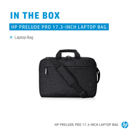 HP Prelude - Notebook carrying case - 13.3" - 17.3" - for OMEN by HP 16, 17; HP 15; ENVY x360; Pavilion Aero 13; Pavilion Gaming 15; Pavilion x360 - 7