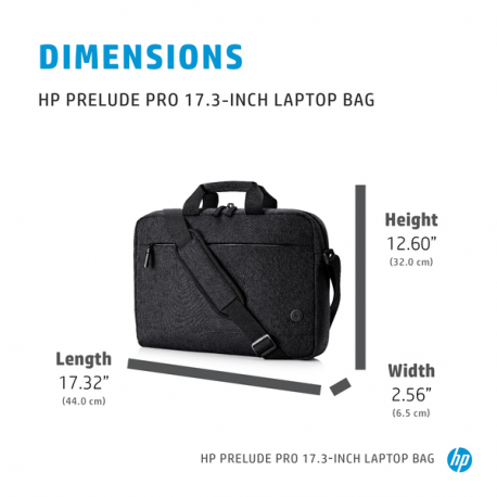HP Prelude - Notebook carrying case - 13.3" - 17.3" - for OMEN by HP 16, 17; HP 15; ENVY x360; Pavilion Aero 13; Pavilion Gaming 15; Pavilion x360 - 13