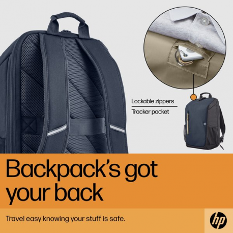 HP Travel - Notebook carrying backpack - up to 15.6" - blue nights - for Victus by HP Laptop 15; Laptop 14, 15, 15s; Pavilion x360 Laptop - 6