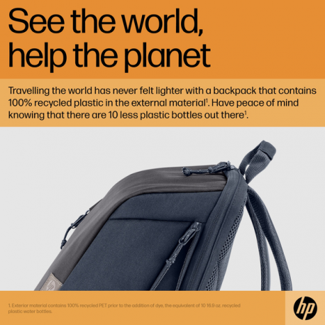 HP Travel - Notebook carrying backpack - up to 15.6" - blue nights - for Victus by HP Laptop 15; Laptop 14, 15, 15s; Pavilion x360 Laptop - 19