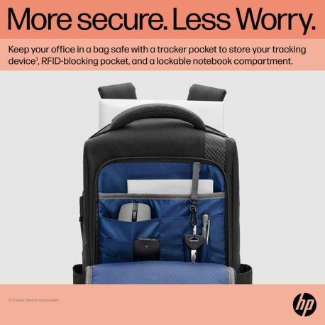 HP Renew Executive - Notebook carrying backpack - 16.1" - black - for HP 250 G9 Notebook; Fortis 11 G9 Q Chromebook - 2