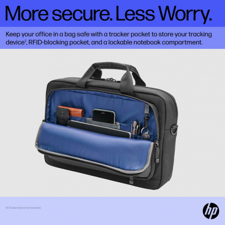 HP Renew Executive - Notebook carrying shoulder bag - 16.1" - black - for HP 250 G9; Fortis 11 G9; ZBook Firefly 14 G9; ZBook Fury 16 G9 - 3