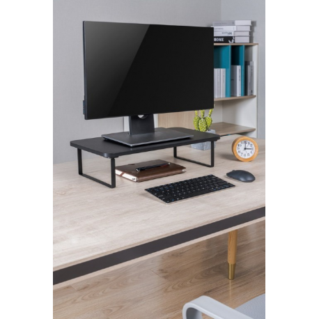 Gembird MS-TABLE-03 - Stand - rectangle - for monitor  /  notebook - plastic, particle board, steel - black - desktop - 8