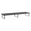 Gembird MS-TABLE2-01 - Stand - long rectangle - for 2 monitors  /  notebook - plastic, particle board, steel - black - desktop