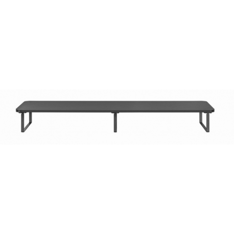 Gembird MS-TABLE2-01 - Stand - long rectangle - for 2 monitors / notebook - plastic, particle board, steel - black - desktop - 1