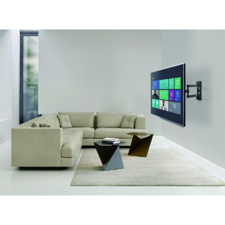 Gembird WM-42ST-02 - Mounting kit (single arm mount) - for LCD TV - full motion - plastic, steel - screen size: 23"-42" - wall-mountable - 5