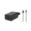 CoreParts - Power adapter - 12 Watt - 2.4 A (USB) - black - for iPad / iPhone / iPod