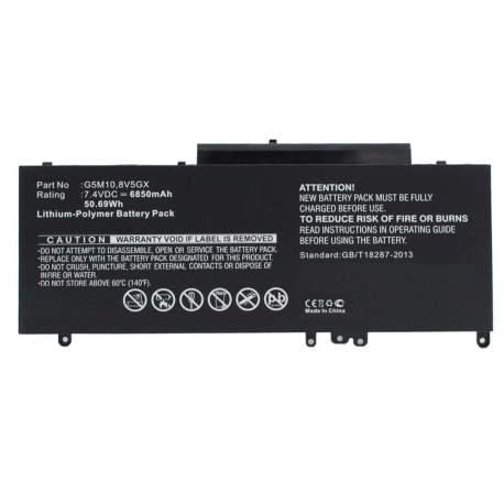 CoreParts - Laptop battery (equivalent to: Dell 6MT4T) - lithium polymer - 4-cell - 5800 mAh - 46 Wh - black - for Dell Latitude E5470, E5570 - 0