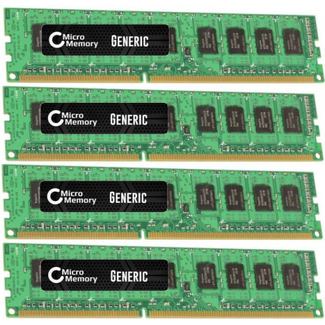 CoreParts - DDR3 - kit - 32 GB: 4 x 8 GB - DIMM 240-pin - 1600 MHz  /  PC3-12800 - unbuffered - ECC - for Gateway GR320 F1, GT310 F1 - 0