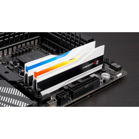 G.Skill Trident Z5 RGB - DDR5 - kit - 32 GB: 2 x 16 GB - DIMM 288-pin - 6000 MHz  /  PC5-48000 - CL36 - 1.35 V - unbuffered - on-die ECC - matt white - 2