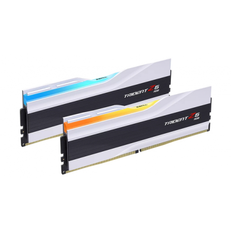 G.Skill Trident Z5 RGB - DDR5 - kit - 32 GB: 2 x 16 GB - DIMM 288-pin - 6000 MHz  /  PC5-48000 - CL36 - 1.35 V - unbuffered - on-die ECC - matt white - 3