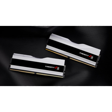 G.Skill Trident Z5 RGB - DDR5 - kit - 32 GB: 2 x 16 GB - DIMM 288-pin - 6000 MHz  /  PC5-48000 - CL36 - 1.35 V - unbuffered - on-die ECC - matt white - 4