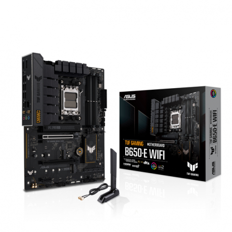 ASUS TUF GAMING B650-E WIFI - Motherboard - ATX - Socket AM5 - AMD B650 Chipset - USB-C Gen2, USB 3.1 Gen 2 - Bluetooth, Wi-Fi - onboard graphics (CPU required) - HD Audio (8-channel) - 4
