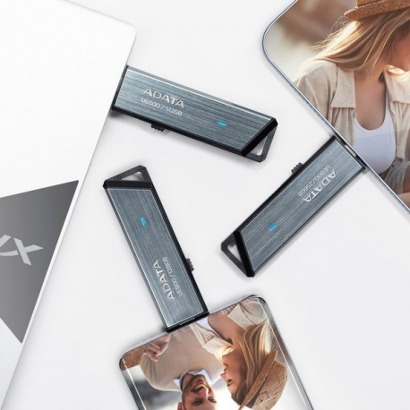ADATA UE800 - USB flash drive - 2 TB - USB-C 3.2 Gen 2 - silver - 4