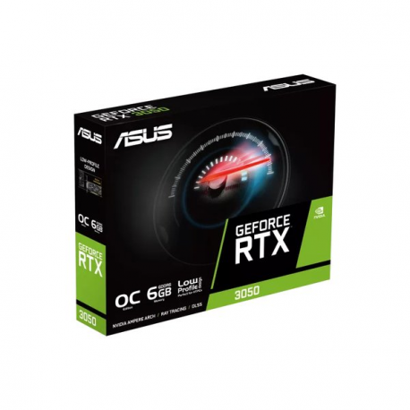 ASUS GeForce RTX 3050 LP BRK 6GB - OC Edition - graphics card - GF RTX 3050 - 6 GB GDDR6 - PCIe 4.0 - DVI, HDMI, DisplayPort - 4