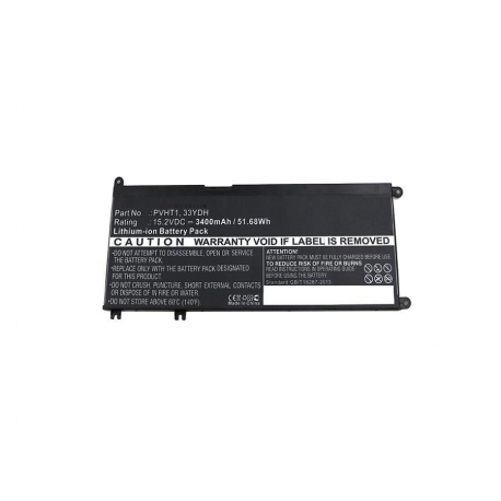 CoreParts - Laptop battery - Lithium Ion - 3400 mAh - 51.7 Wh - black - for Dell Inspiron 17 7778 2-in-1 - 0