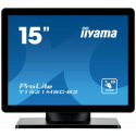 iiyama ProLite T1521MSC-B2 - LED monitor - 15" - touchscreen - 1024 x 768 - TN - 370 cd / m² - 800:1 - 8 ms - HDMI, VGA - speakers - matte black