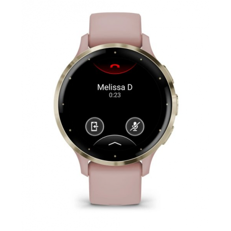 Garmin Venu 3S - 41 mm - dust rose - smart watch with band - silicone - wrist size: 110-175 mm - display 1.2" - 8 GB - Bluetooth, Wi-Fi, ANT+ - 40 g - 5