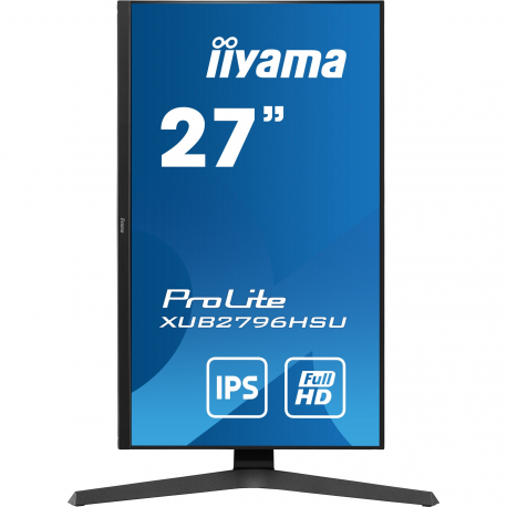 iiyama ProLite XUB2463HSU-B1 - LED monitor - 24" (23.8" viewable) - 1920 x 1080 Full HD (1080p) @ 100 Hz - IPS - 250 cd / m² - 1300:1 - 3 ms - HDMI, DisplayPort - speakers - black, matte - 3