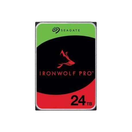 Seagate IronWolf Pro ST24000NT002 - Hard drive - 24 TB - internal - 3.5" - SATA 6Gb / s - 7200 rpm - buffer: 512 MB - with 3 years Seagate Rescue Data Recovery - 0