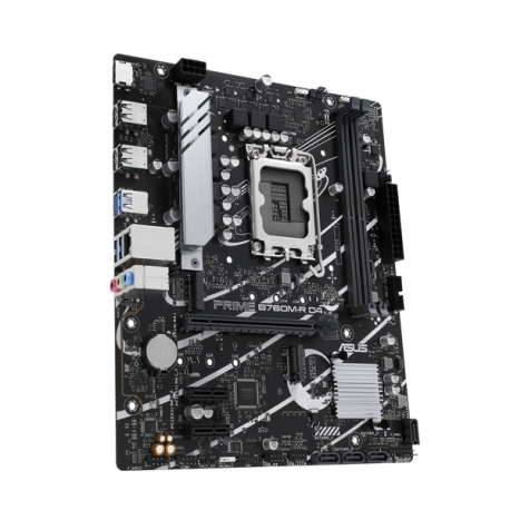 ASUS PRO B760M-R D4 - Motherboard - micro ATX - LGA1700 Socket - B760 Chipset - USB 3.2 Gen 1 - 2.5 Gigabit LAN - onboard graphics (CPU required) - HD Audio (8-channel) - 4