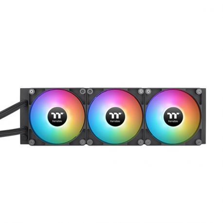 Thermaltake TH360 V2 Ultra ARGB Sync - Processor cooler - with LCD display - (for: LGA1156, AM2, AM2+, AM3, LGA1155, AM3+, LGA2011, FM1, FM2, LGA1150, LGA2011-3, LGA1151, AM4, LGA2066, LGA1200, LGA1700, AM5) - copper - 120 mm - black - 6