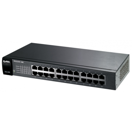 ZyXEL ES-1100-24E - Switch - unmanaged - 24 x 10 / 100 - desktop - 0