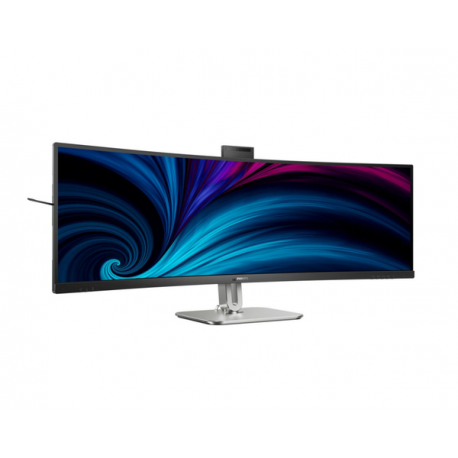 Philips 49B2U6900CH - 6000 Series - LED monitor - curved - USB - 49" (48.8" viewable) - 5120 x 1440 Dual Quad HD @ 75 Hz - VA - 450 cd / m² - 3000:1 - DisplayHDR 400 - 4 ms - 2xHDMI, DisplayPort, 2xUSB-C - speakers - textile black - 5