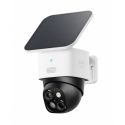 Eufy SoloCam S340 - Network surveillance camera - pan  /  tilt - turret - weatherproof - colour (Day&Night) - 3K - audio - wireless - Wi-Fi - with Solar Panel