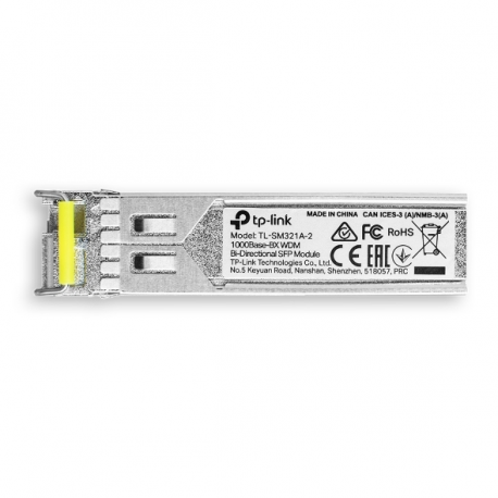 TP-Link TL-SM321A-2 V1 - SFP (mini-GBIC) transceiver module - 1GbE - 1000Base-BX - LC / UPC single-mode - up to 2 km - 1310 (RX)  /  1550 (TX) nm - 3