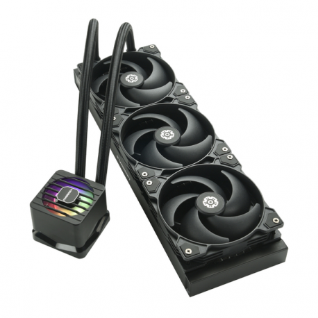 Enermax LIQMAXFLO SR ELC-LMF360-SF - Processor liquid cooling system - ARGB - Radiator Size: 360 mm - (for: LGA1366, LGA2011, LGA2011-3 (Square ILM), AM4, LGA2066, LGA1200, LGA1700, AM5, LGA115x Socket) - copper - 120 mm - 7