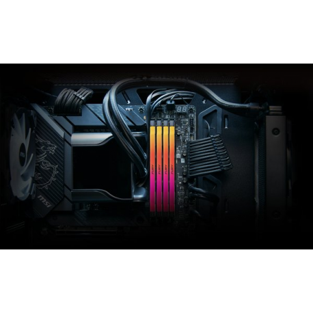 Kingston FURY Renegade RGB - DDR5 - module - 48 GB - DIMM 288-pin - 6000 MHz / PC5-48000 - CL32 - 1.35 V - unbuffered - on-die ECC - black & silver - 13