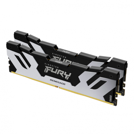 Kingston FURY Renegade Silver - DDR5 - kit - 96 GB: 2 x 48 GB - DIMM 288-pin - 6400 MHz  /  PC5-51200 - CL32 - 1.4 V - unbuffered - on-die ECC - 10