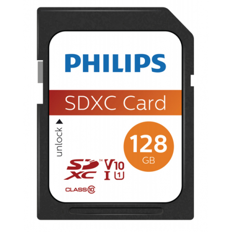Philips FM12SD55B - Flash memory card - 128 GB - UHS Class 1  /  Class10 - SDXC - 0