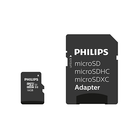 Philips FM32MP45B - Flash memory card (microSDHC to SD adapter included) - 32 GB - Class 10 - microSDHC UHS-I - 0
