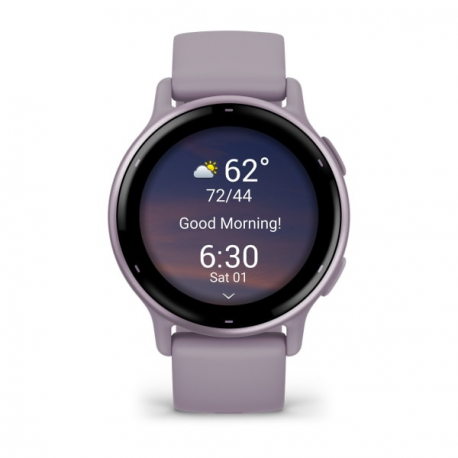 Garmin vívoactive 5 - Orchid - smart watch with band - silicone - wrist size: 125-190 mm - display 1.2" - 4 GB - Bluetooth, Wi-Fi, ANT+ - 26 g - 3