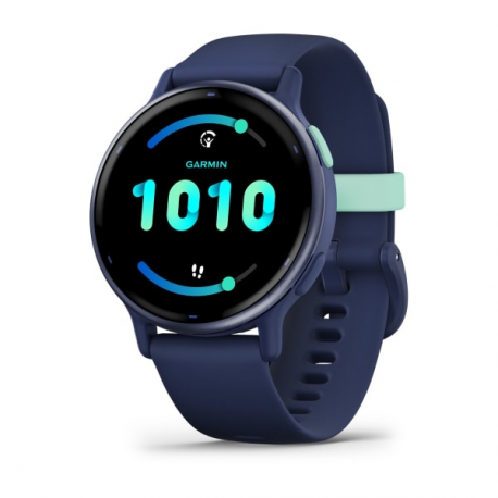 Garmin vívoactive 5 - Navy - smart watch with band - silicone - wrist size: 125-190 mm - display 1.2" - 4 GB - Bluetooth, Wi-Fi, ANT+ - 26 g - 0