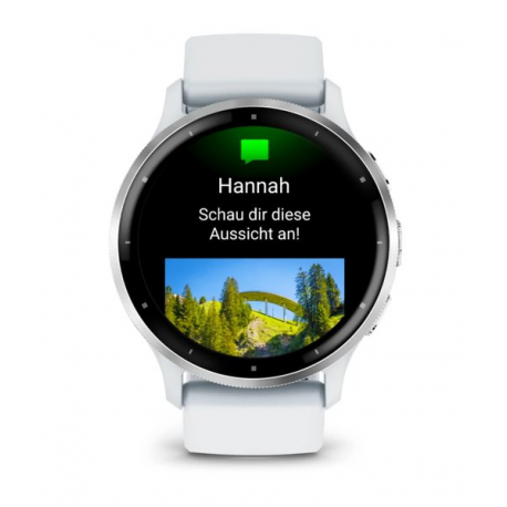 Garmin Venu 3 - 45 mm - whitestone fibre-reinforced polymer - smart watch with band - silicone - wrist size: 135-200 mm - display 1.4" - 8 GB - Bluetooth, Wi-Fi, ANT+ - 30 g - 1