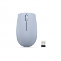 Lenovo 300 Wireless Compact - Mouse - with battery - optical - 3 buttons - wireless - 2.4 GHz - USB wireless receiver - frost blue - blister