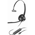 Poly EncorePro 310 - EncorePro 300 series - headset - on-ear - wired - USB-C - black - Works With Chromebook Certified