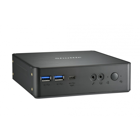 Shuttle XPC nano NC40U7 - Barebone - mini PC - 1 x Core i7 1255U  /  1.7 GHz - RAM 0 GB - UHD Graphics 620 - GigE - black - 1