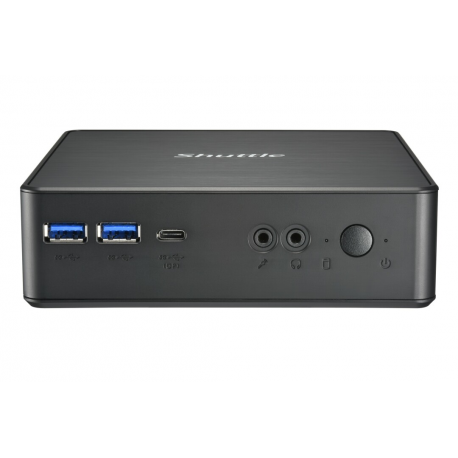 Shuttle XPC nano NC40U7 - Barebone - mini PC - 1 x Core i7 1255U  /  1.7 GHz - RAM 0 GB - UHD Graphics 620 - GigE - black - 2