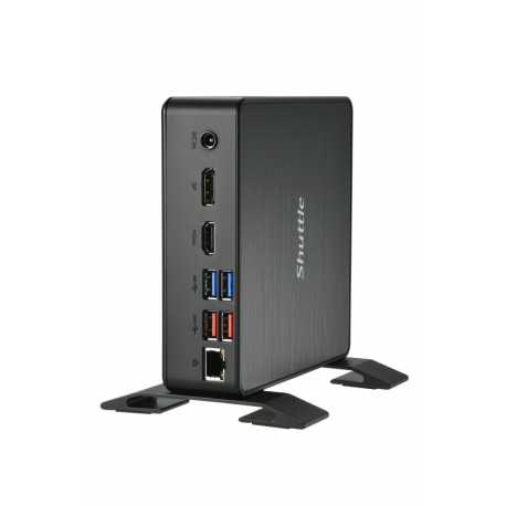 Shuttle XPC nano NC40U7 - Barebone - mini PC - 1 x Core i7 1255U  /  1.7 GHz - RAM 0 GB - UHD Graphics 620 - GigE - black - 8