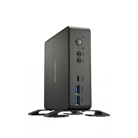 Shuttle XPC nano NC40U7 - Barebone - mini PC - 1 x Core i7 1255U  /  1.7 GHz - RAM 0 GB - UHD Graphics 620 - GigE - black - 9