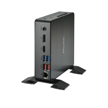 Shuttle XPC nano NC40U7 - Barebone - mini PC - 1 x Core i7 1255U  /  1.7 GHz - RAM 0 GB - UHD Graphics 620 - GigE - black - 12