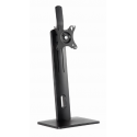 Gembird MS-D1-01 - Mounting kit (base plate, VESA adapter) - landscape / portrait - for Monitor - height adjustable - plastic, aluminium, steel - black - screen size: 17"-32" - desktop, desk-mountable