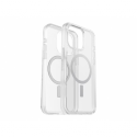 OtterBox Symmetry Series Clear - Back cover for mobile phone - MagSafe compatibility - polycarbonate, synthetic rubber, silver phosphate glass - clear