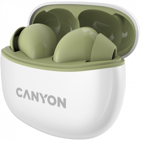 Canyon TWS-5 - True wireless earphones with mic - in-ear - Bluetooth - green - 2