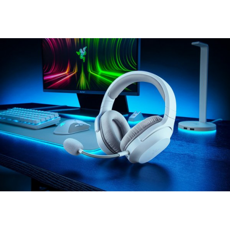 Razer Barracuda X - Headset - full size - Bluetooth  /  2.4 GHz radio frequency - wireless, wired - 3.5 mm jack, USB-C - noise isolating - mercury - 3